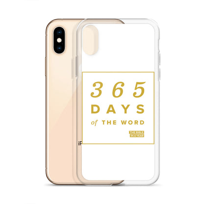 365 Days of the Word Bible in a Year iPhone Case - White