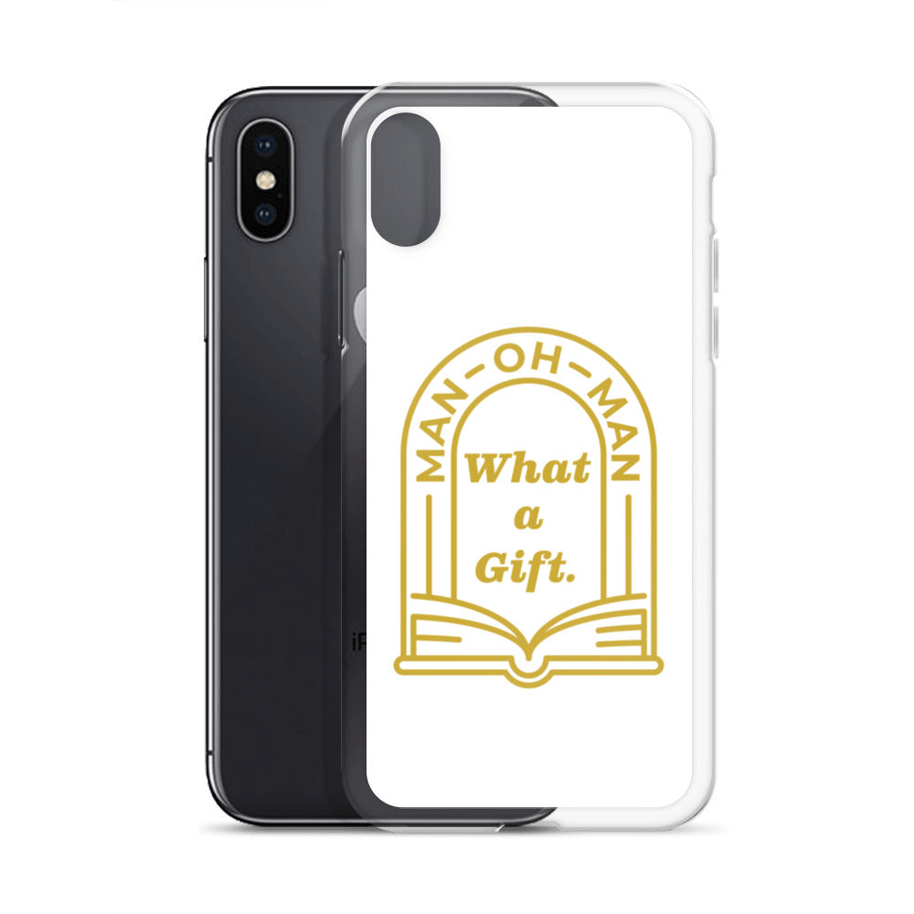 Man-oh-Man Bible in a Year iPhone Case â_x0080__x0093_ White