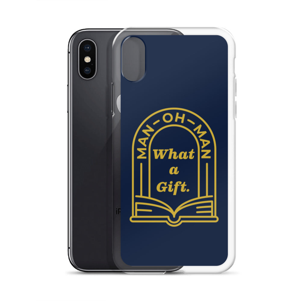 Man-oh-Man Bible in a Year iPhone Case â Navy