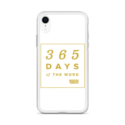 365 Days of the Word Bible in a Year iPhone Case - White