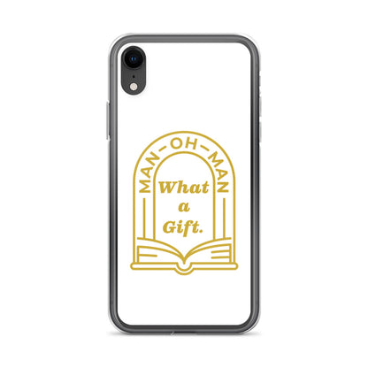 Man-oh-Man Bible in a Year iPhone Case - White