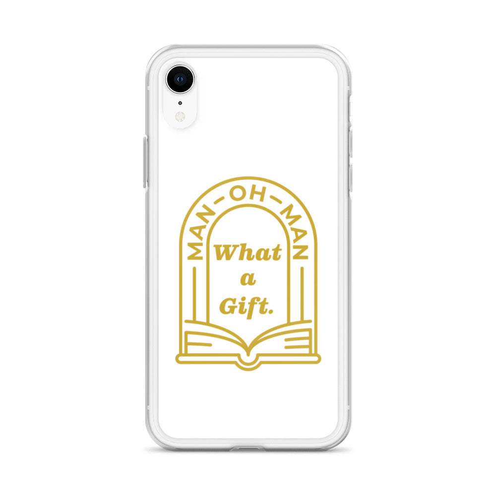 Man-oh-Man Bible in a Year iPhone Case â_x0080__x0093_ White