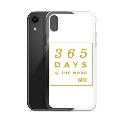365 Days of the Word Bible in a Year iPhone Case - White