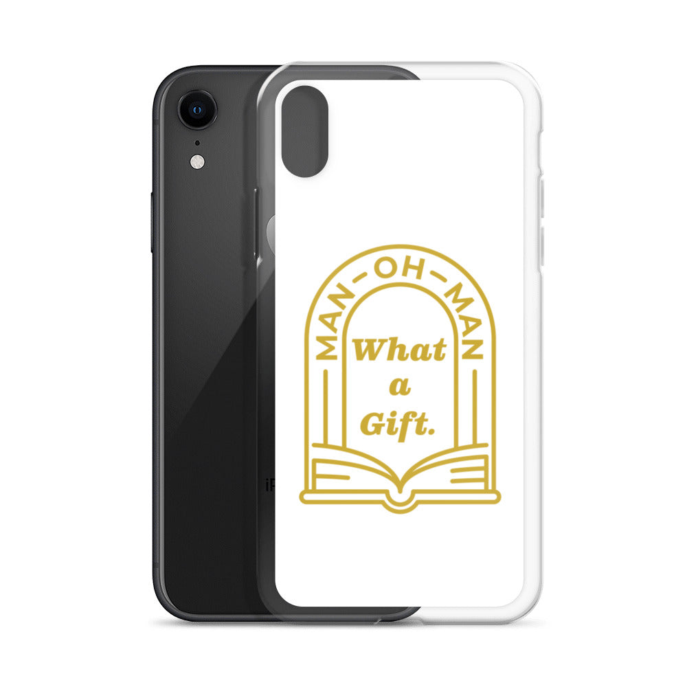 Man-oh-Man Bible in a Year iPhone Case â_x0080__x0093_ White