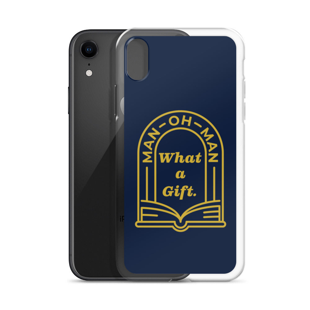 Man-oh-Man Bible in a Year iPhone Case â Navy