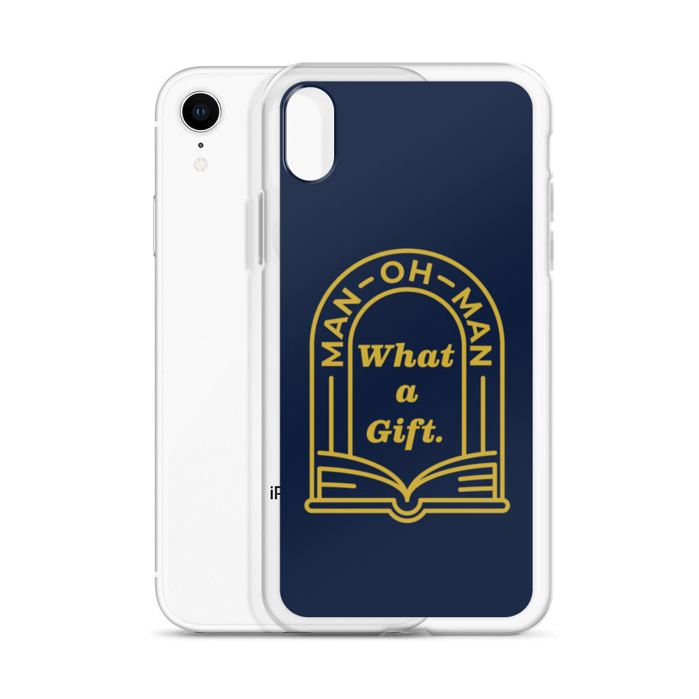 Man-oh-Man Bible in a Year iPhone Case â Navy