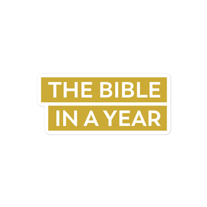 Bible in a Year Sticker