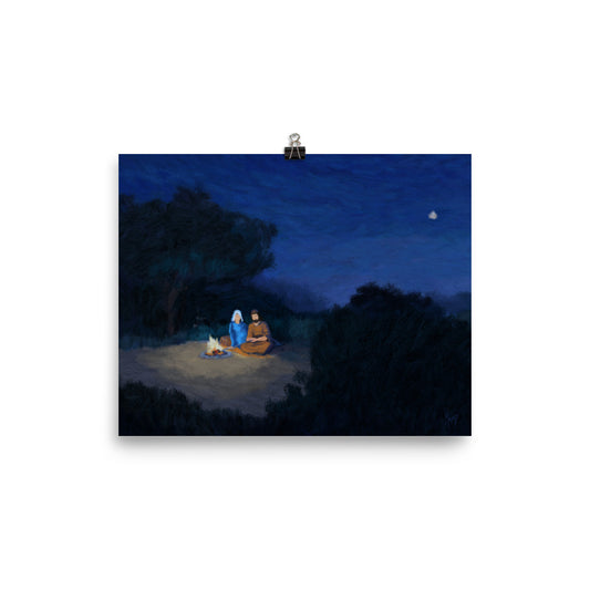 Rejoice! Art Prints: Holy Family at the Fireside