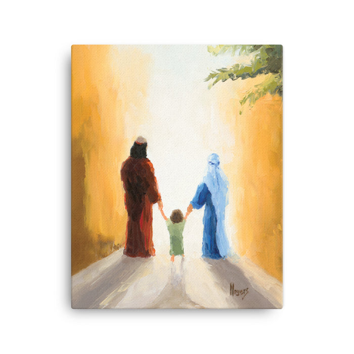 Rejoice! Fine Art Canvas Prints: Holy Family Walk