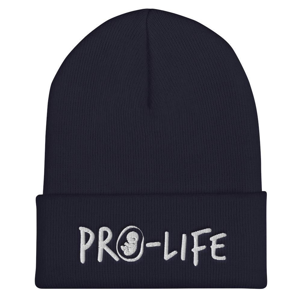 Gorro con puño provida