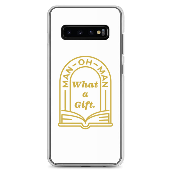 Man-oh-Man Bible in a Year Samsung Phone Case – White