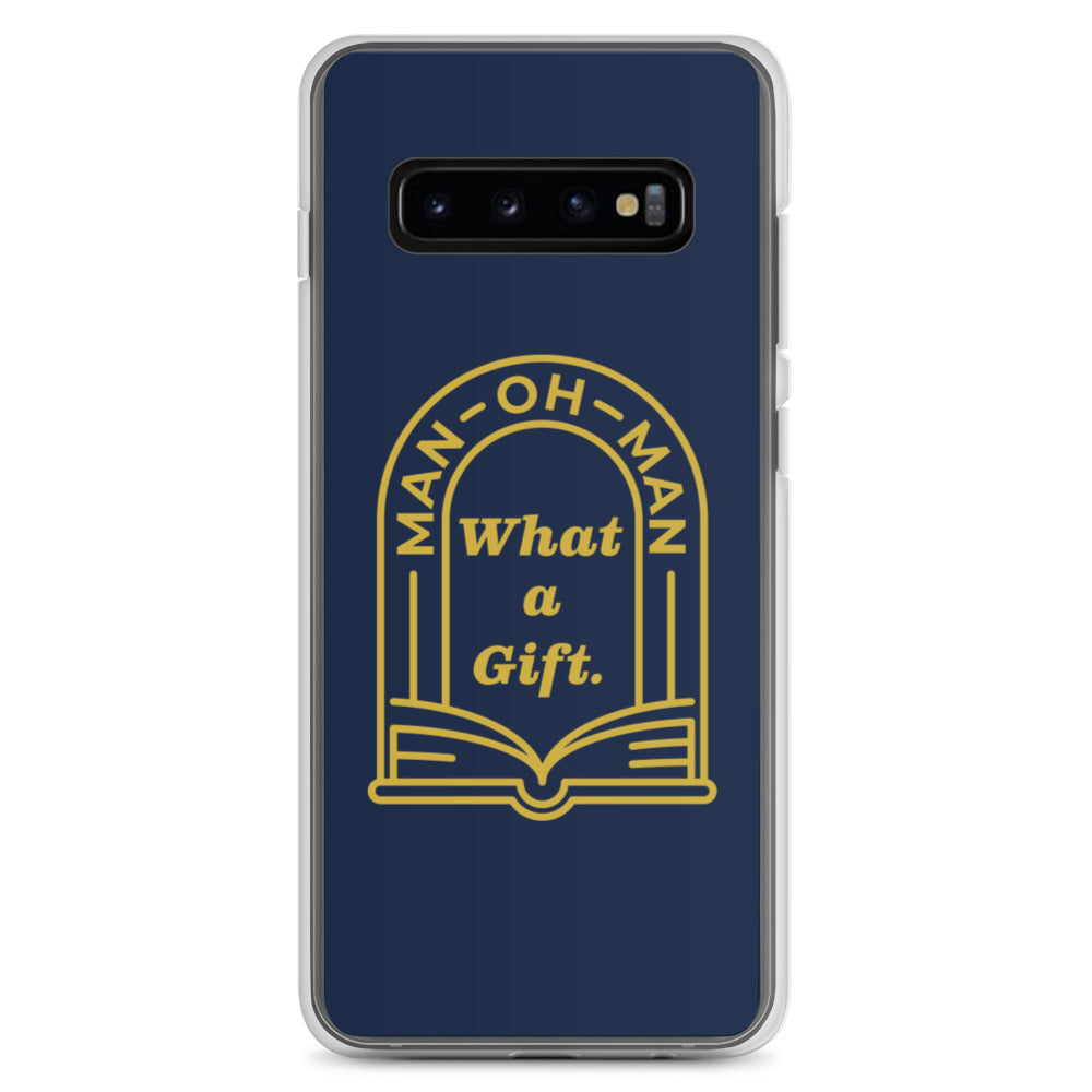 Funda para teléfono Samsung Man-oh-Man Biblia en un año - Azul marino