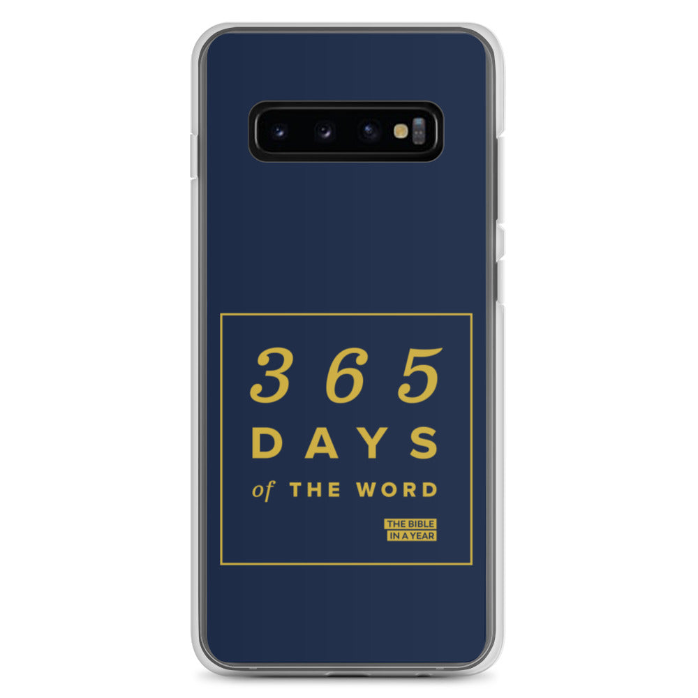 365 Days of the Word Bible in a Year Samsung Phone Case - Navy