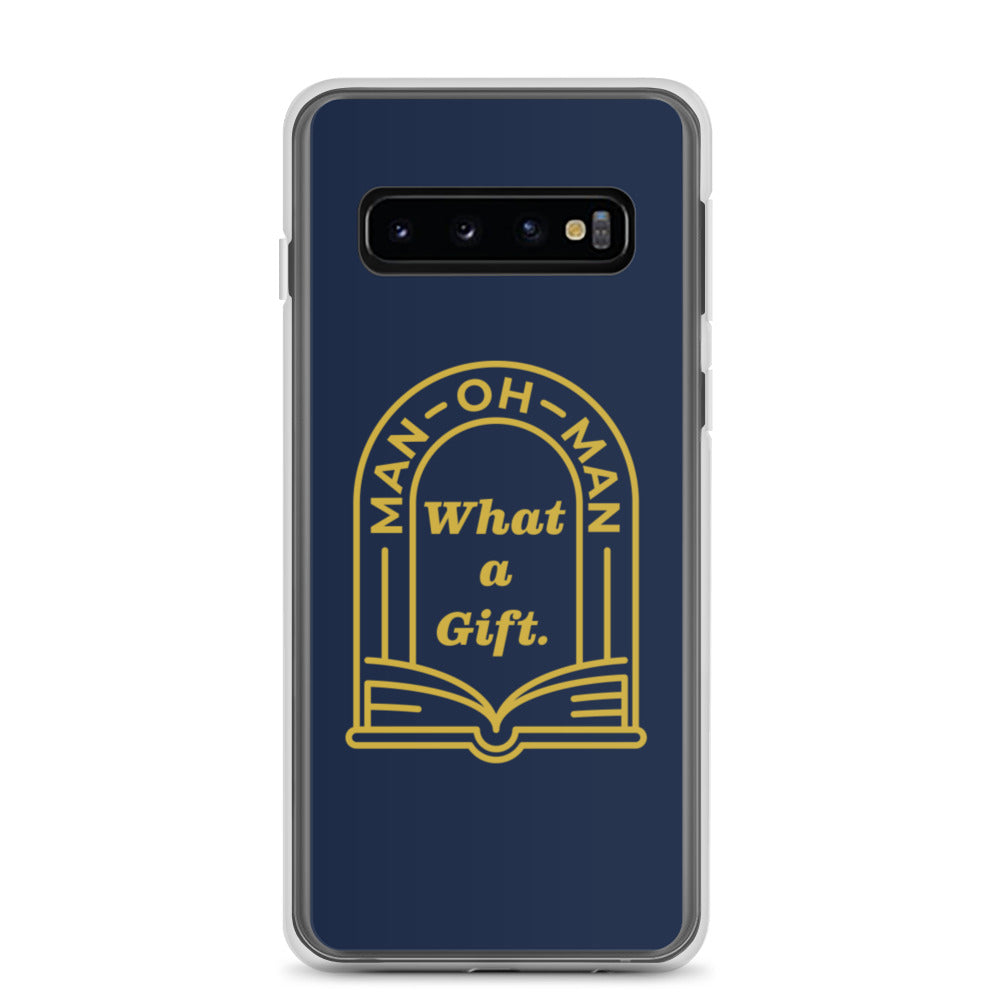 Funda para teléfono Samsung Man-oh-Man Biblia en un año - Azul marino