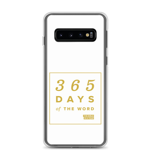 365 Days of the Word Bible in a Year Samsung Phone Case - White