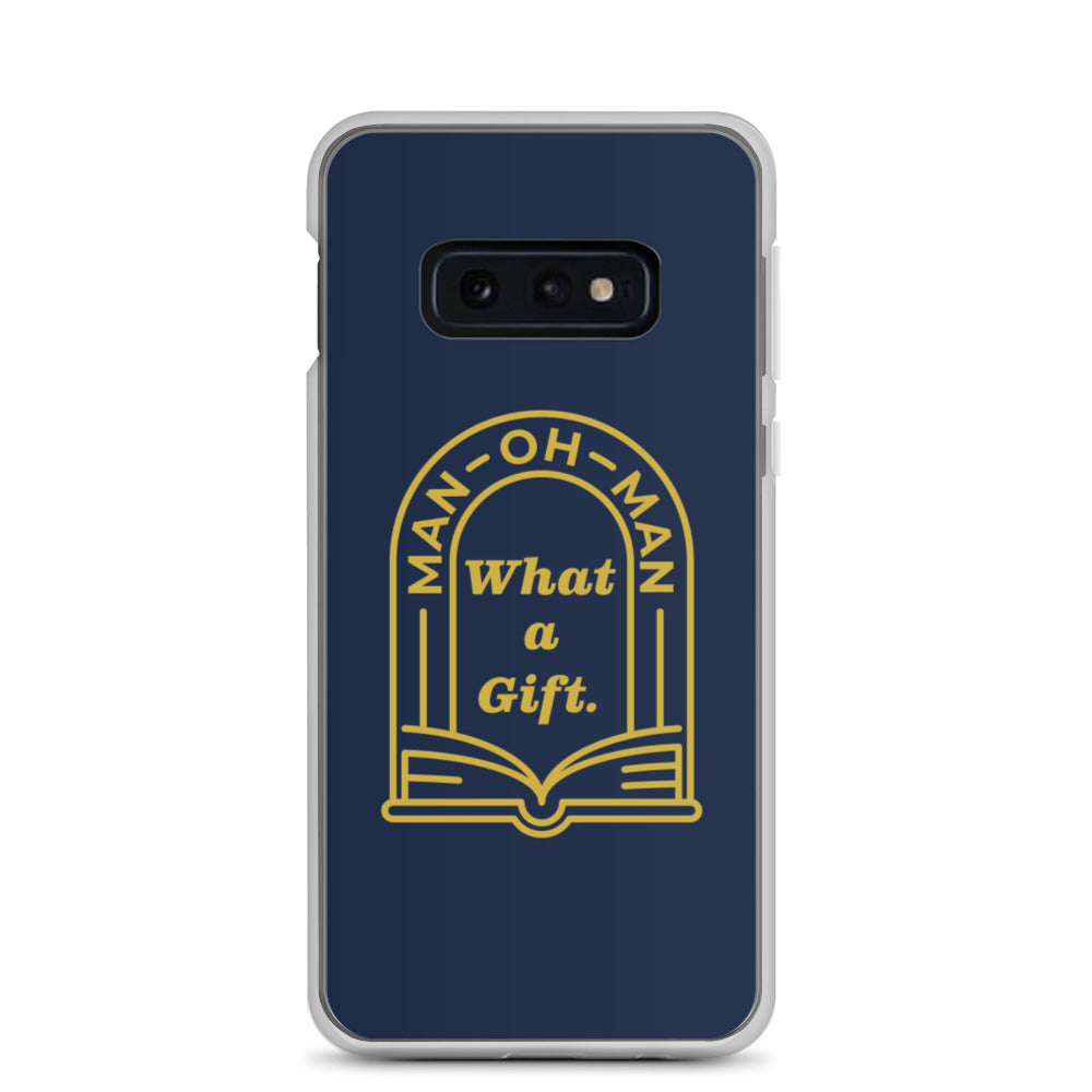 Funda para teléfono Samsung Man-oh-Man Biblia en un año - Azul marino