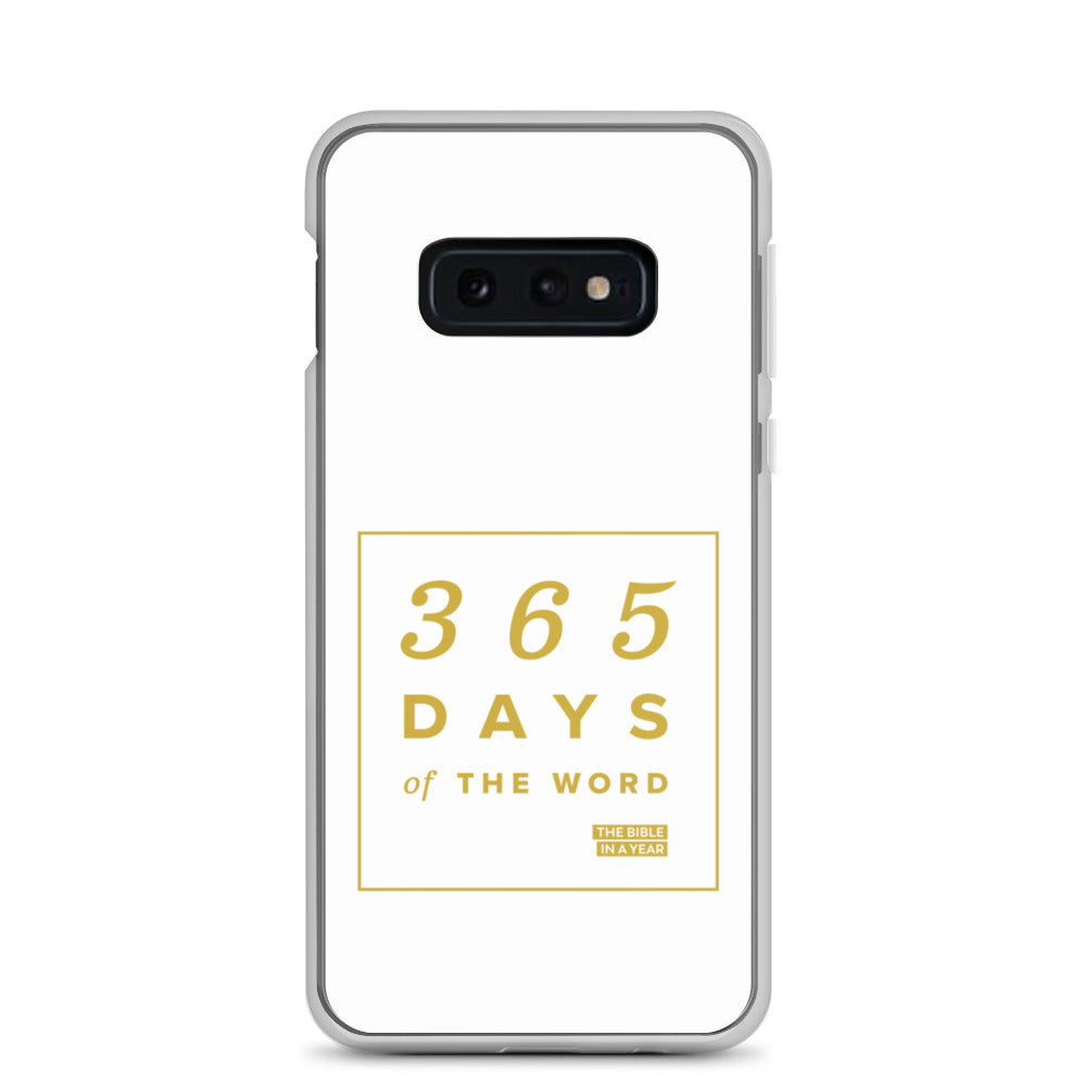 365 Days of the Word Bible in a Year Samsung Phone Case - White