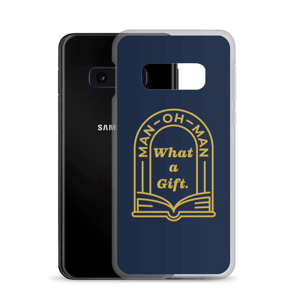 Man-oh-Man Bible in a Year Samsung Phone Case â Navy