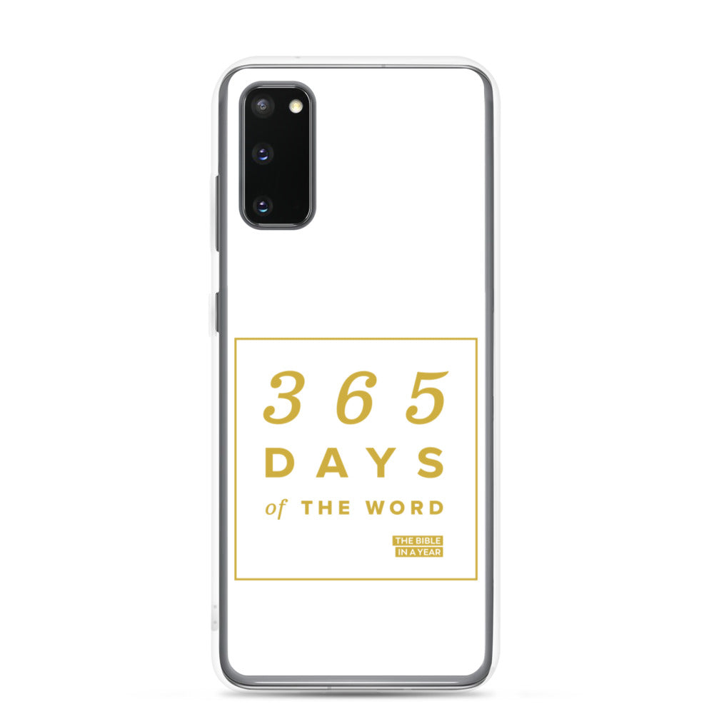 365 Days of the Word Bible in a Year Samsung Phone Case - White