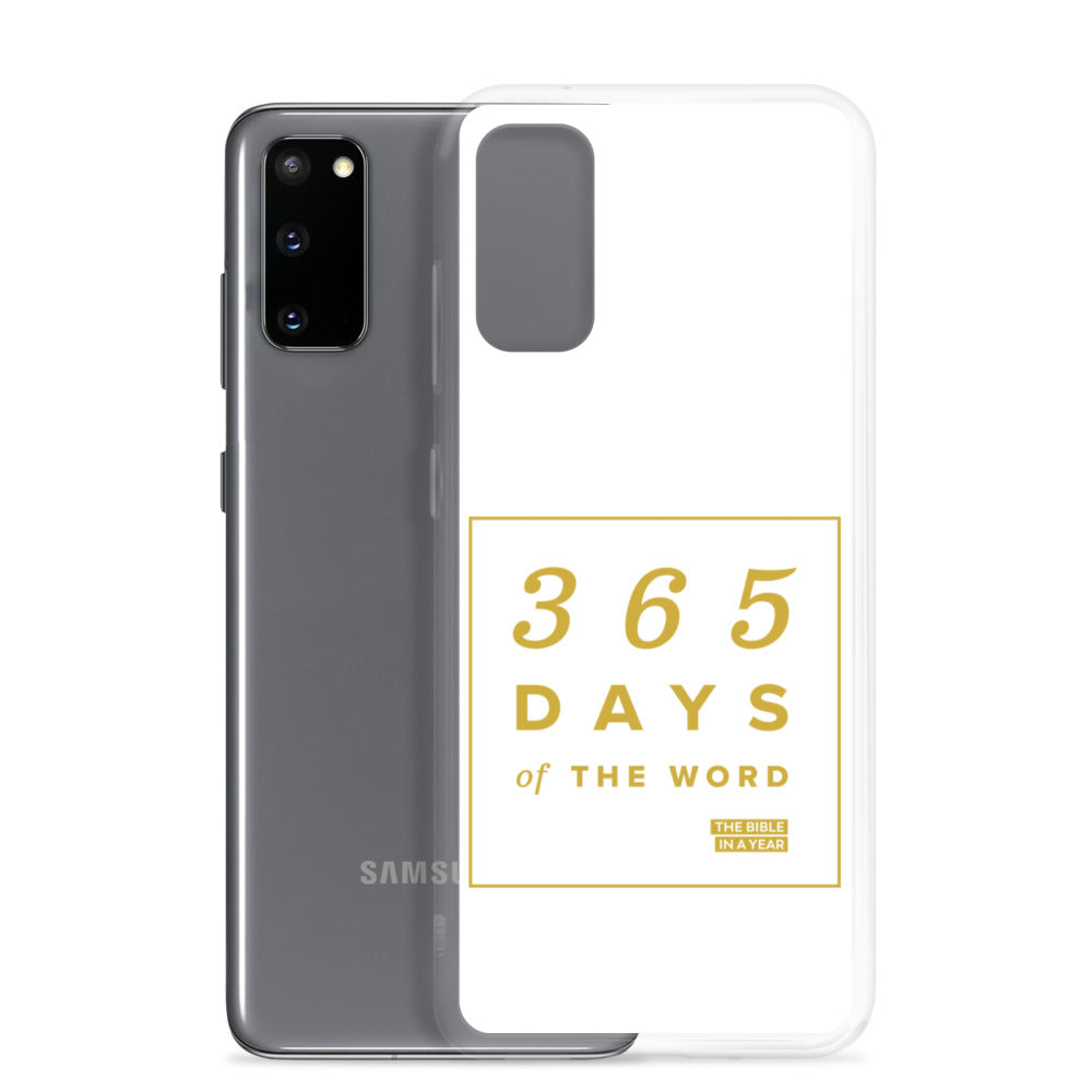 365 Days of the Word Bible in a Year Samsung Phone Case - White