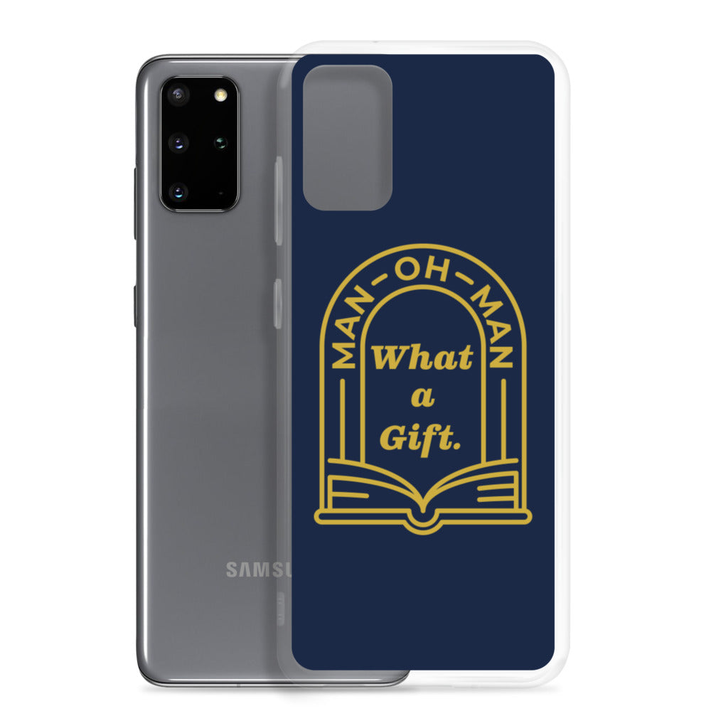 Man-oh-Man Bible in a Year Samsung Phone Case â Navy