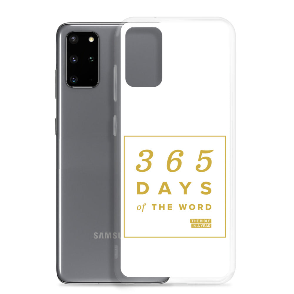 365 Days of the Word Bible in a Year Samsung Phone Case - White