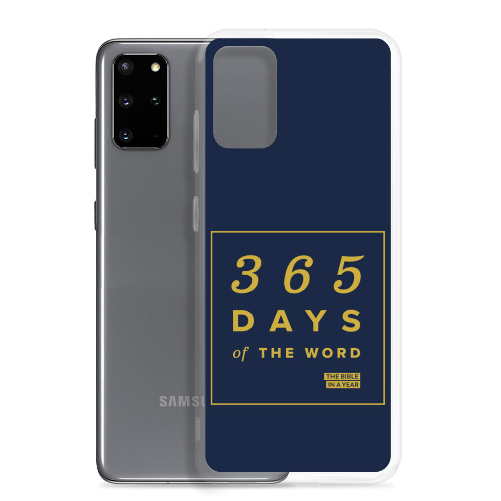 365 Days of the Word Bible in a Year Samsung Phone Case - Navy