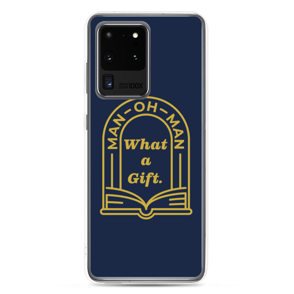 Man-oh-Man Bible in a Year Samsung Phone Case â Navy