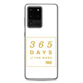 365 Days of the Word Bible in a Year Samsung Phone Case - Navy