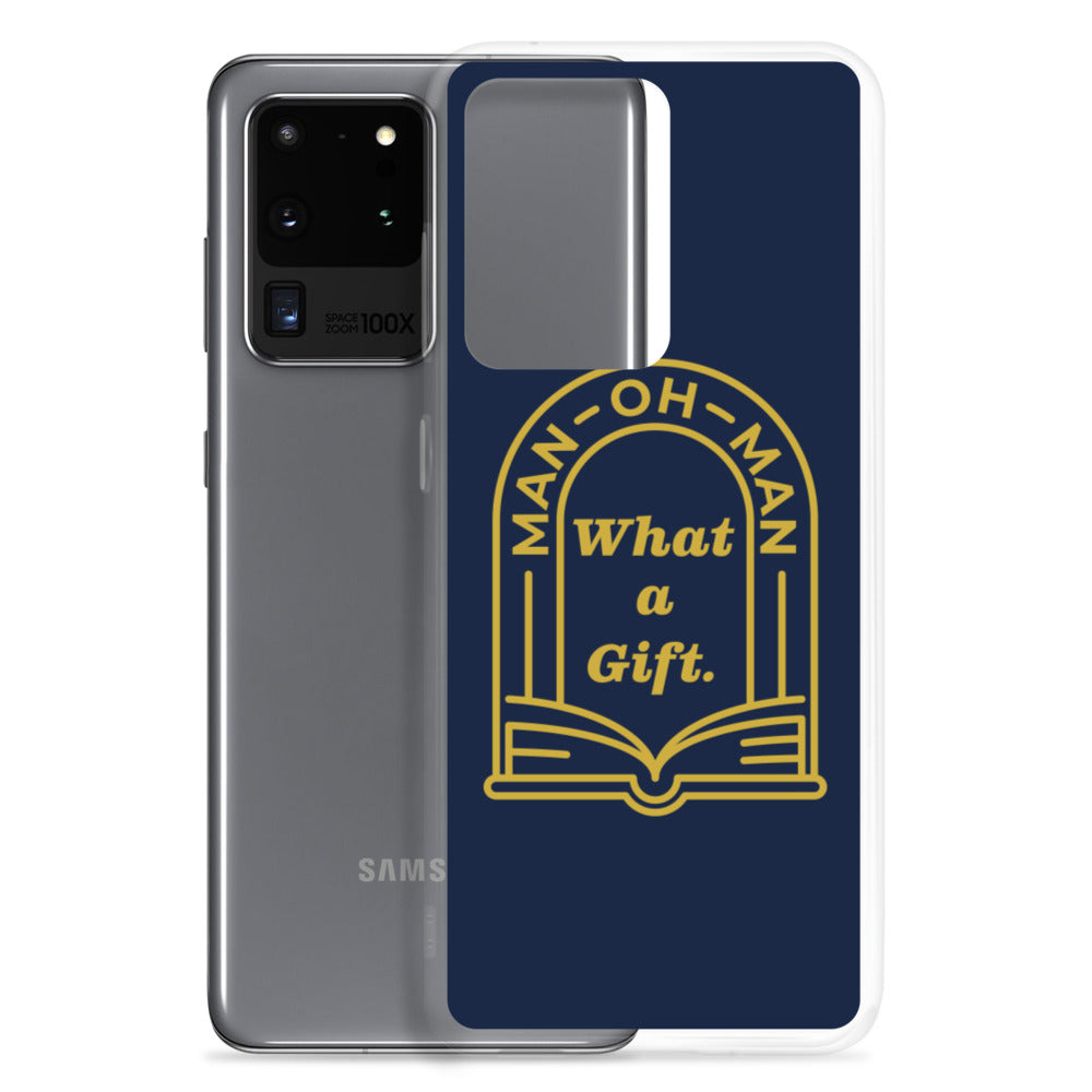 Man-oh-Man Bible in a Year Samsung Phone Case â Navy