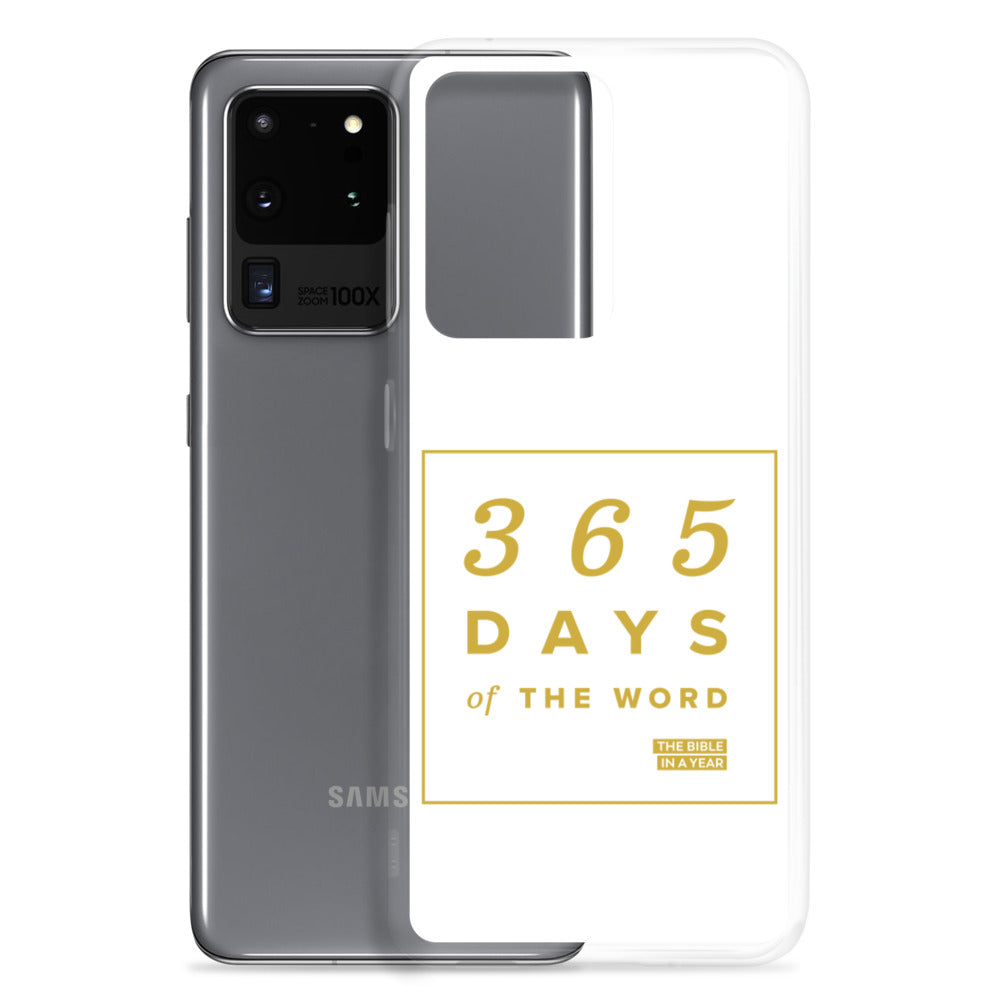 365 Days of the Word Bible in a Year Samsung Phone Case - Navy