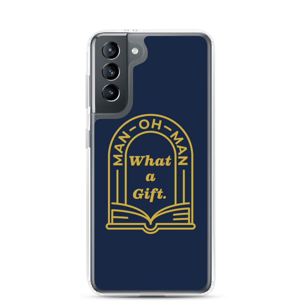 Man-oh-Man Bible in a Year Samsung Phone Case â Navy