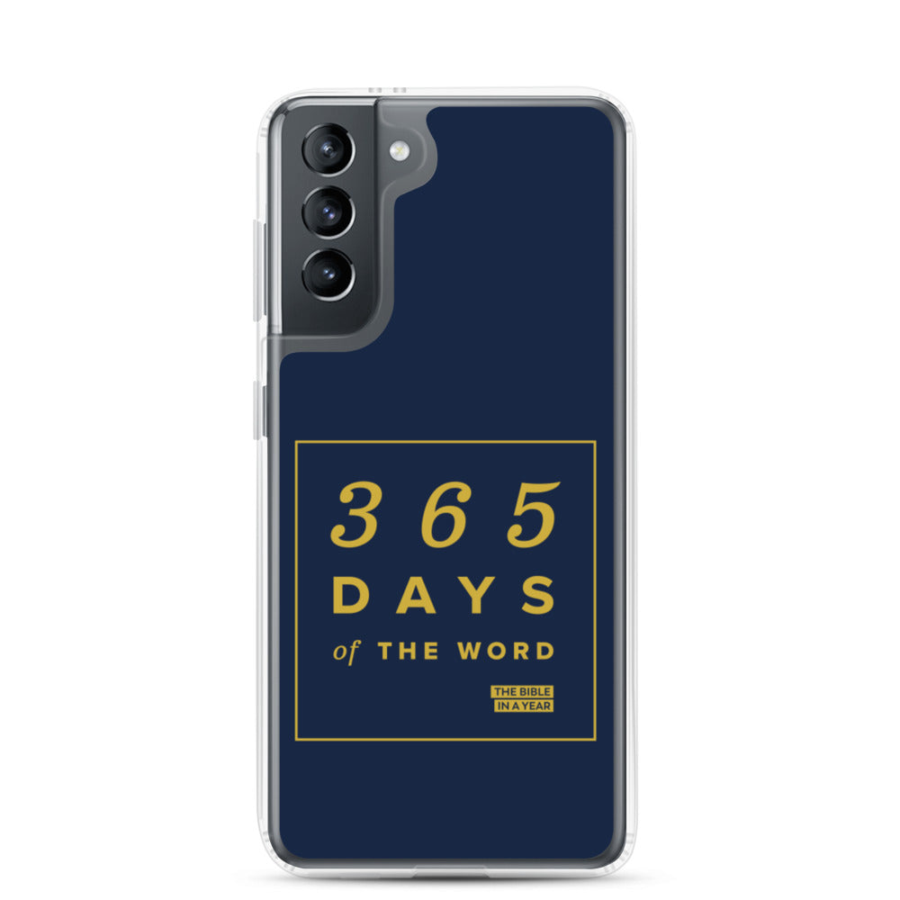 Funda para teléfono Samsung 365 días de la Biblia La Palabra en un año - Azul marino