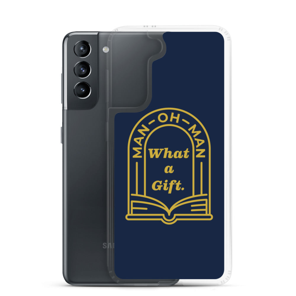 Man-oh-Man Bible in a Year Samsung Phone Case â Navy