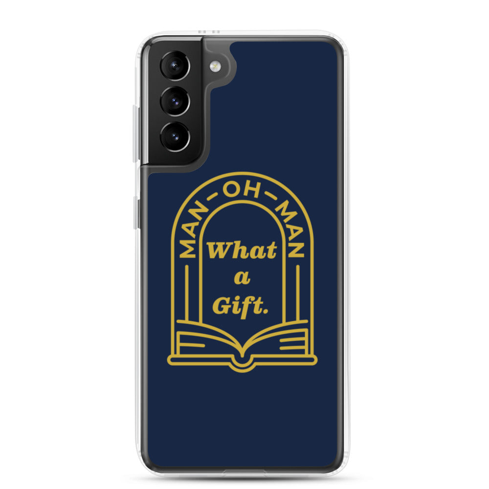 Man-oh-Man Bible in a Year Samsung Phone Case â Navy