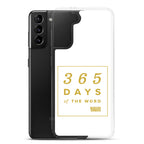 365 Days of the Word Bible in a Year Samsung Phone Case - Navy