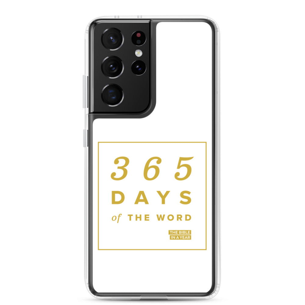 365 Days of the Word Bible in a Year Samsung Phone Case - White