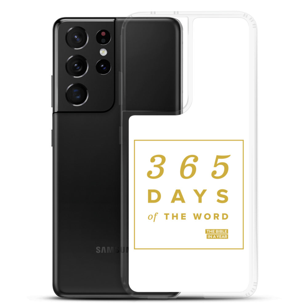 365 Days of the Word Bible in a Year Samsung Phone Case - Navy