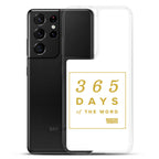 365 Days of the Word Bible in a Year Samsung Phone Case - Navy