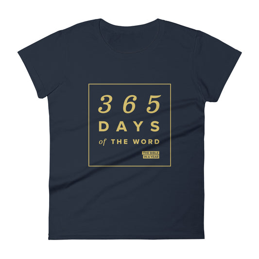 365 Days of the Word Bible in a Year Women's Crew T-Shirt