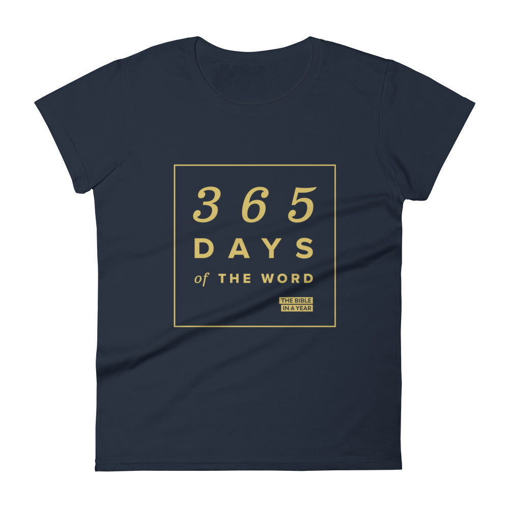 365 Days of the Word Bible in a Year Women's Crew T-Shirt