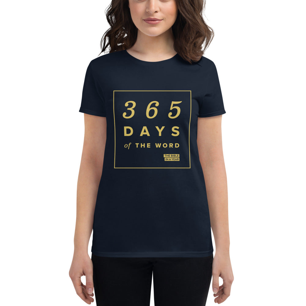 365 Days of the Word Bible in a Year Women's Crew T-Shirt