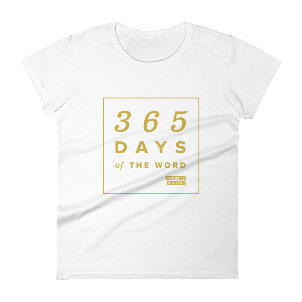 365 Days of the Word Bible in a Year Women's Crew T-Shirt