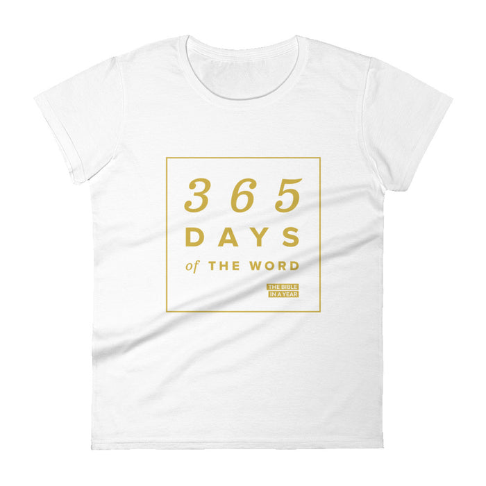 365 Days of the Word Bible in a Year Women's Crew T-Shirt